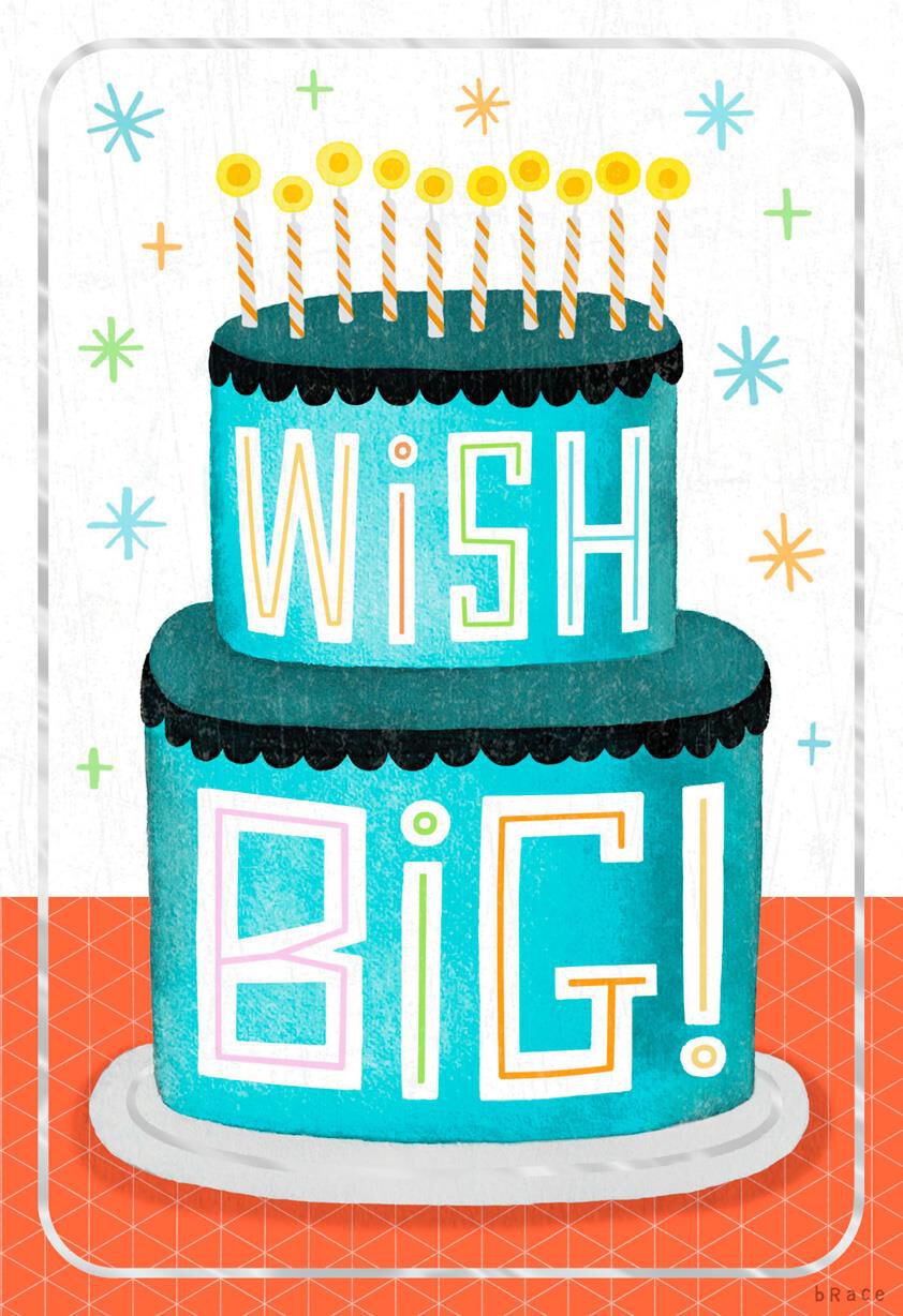Wish Big Birthday Card