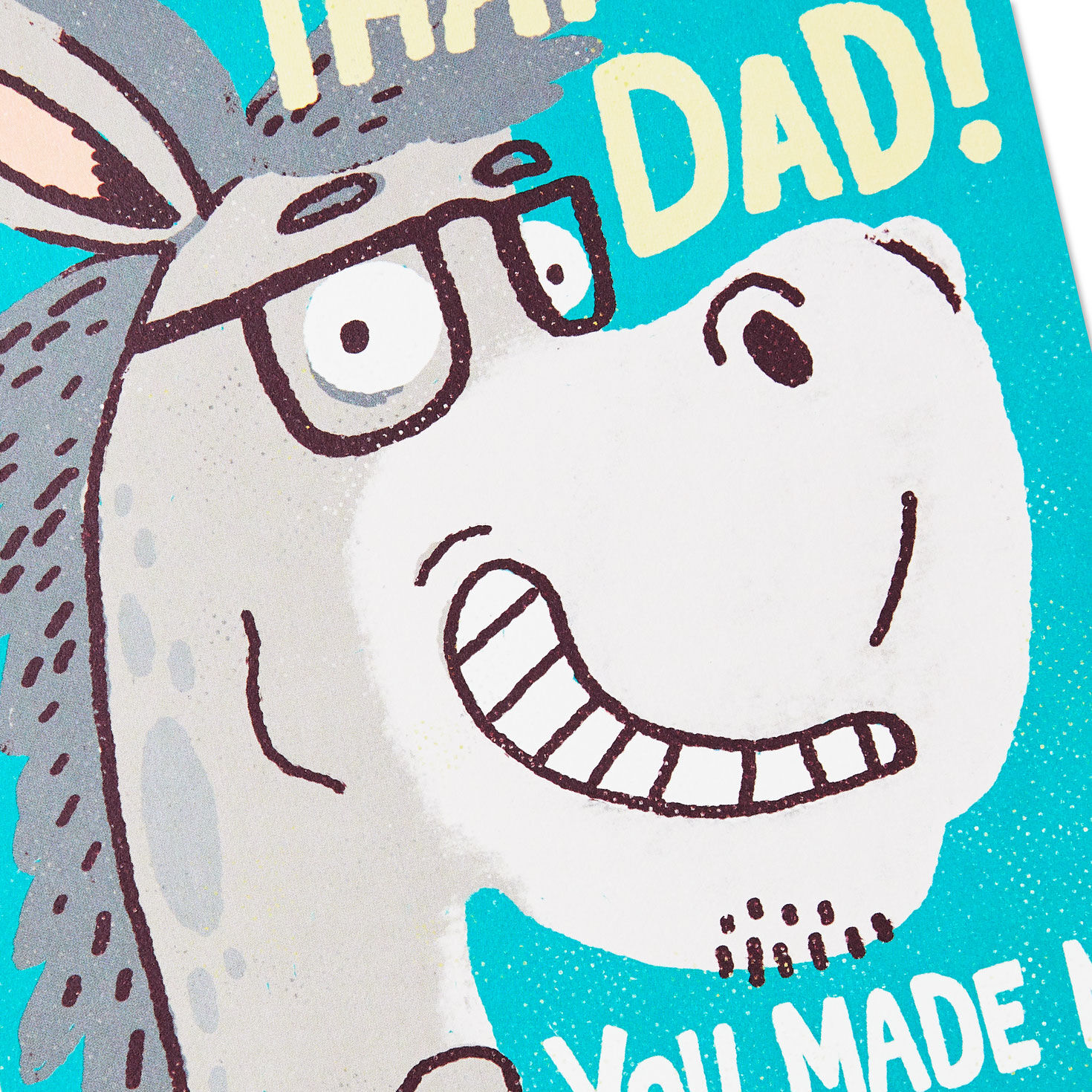 Giant Smart-Ass Funny Pop-Up Father's Day Card for Dad Card Cover Detail image number 4