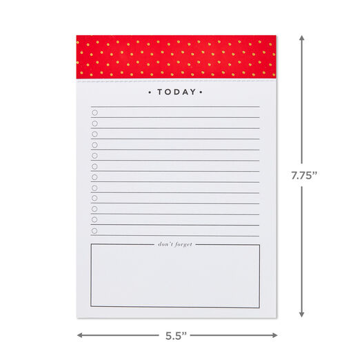 Festive Gold Dots Classic Prompted Memo Pad, 