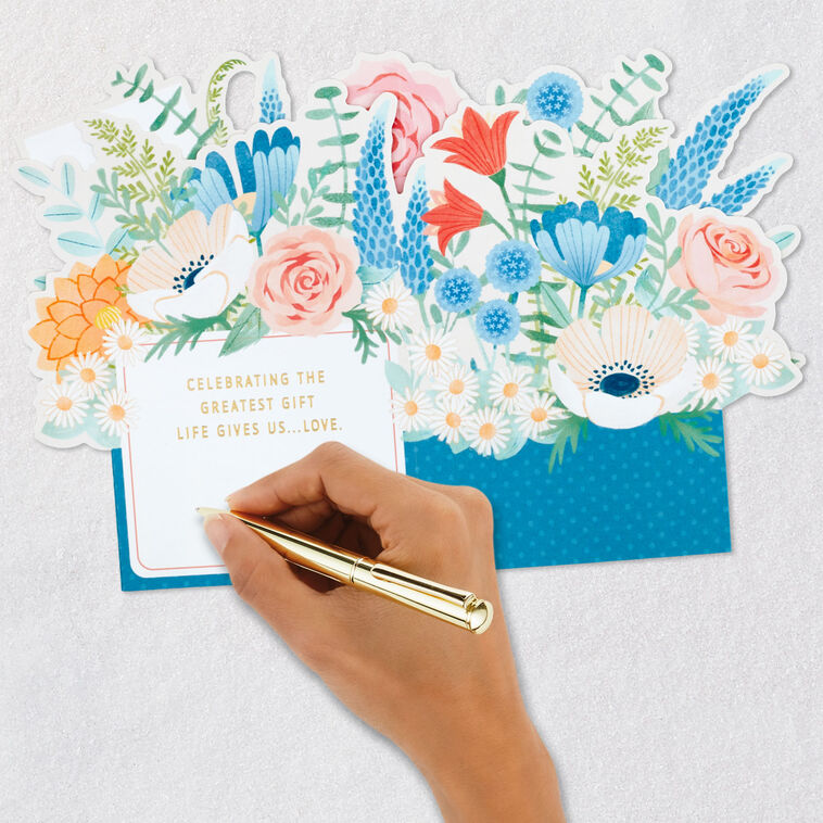 Love Is the Greatest Gift 3D Pop-Up Anniversary Card, , large image number 6