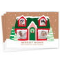 Snowy House Photo Windows Personalized Photo Card front fanned image number 1