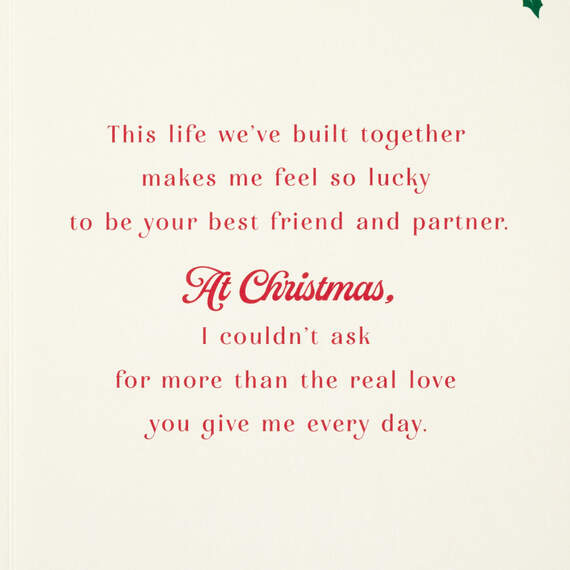 With You Feels Like Home Romantic Love Christmas Card With Tin Sign, , large image number 3