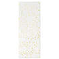 Gold Foil Flecks on White Tissue Paper, 4 sheets, White Gold Flecks, large image number 1