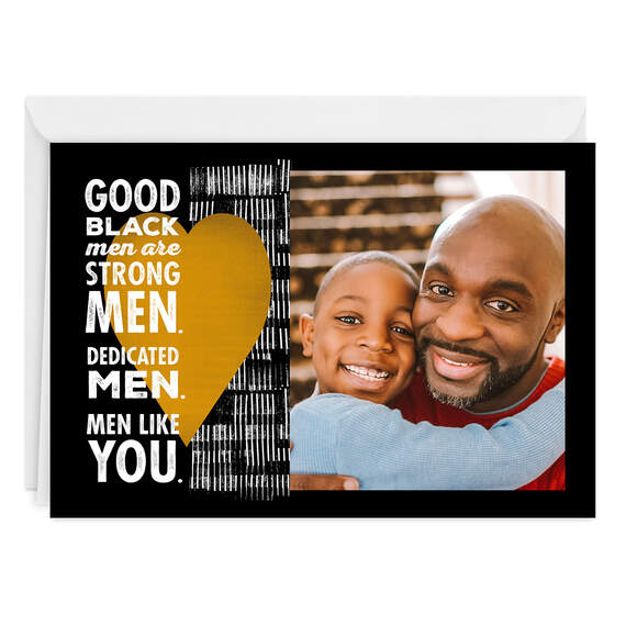 Personalized Good Black Men Like You Photo Card