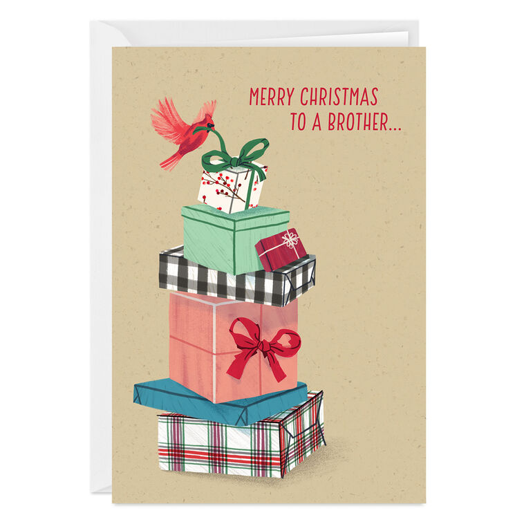 Best Holiday Memories Custom Christmas Card for Brother