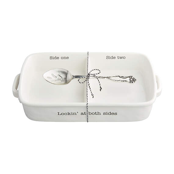 Mud Pie Side Serving Dish and Spoon, Set of 2, , large image number 1