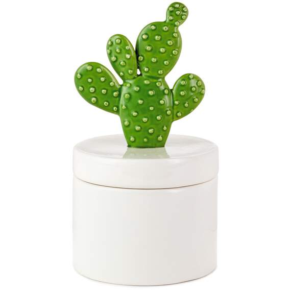 Ceramic Prickly Pear Cactus Lidded Box, , large image number 3