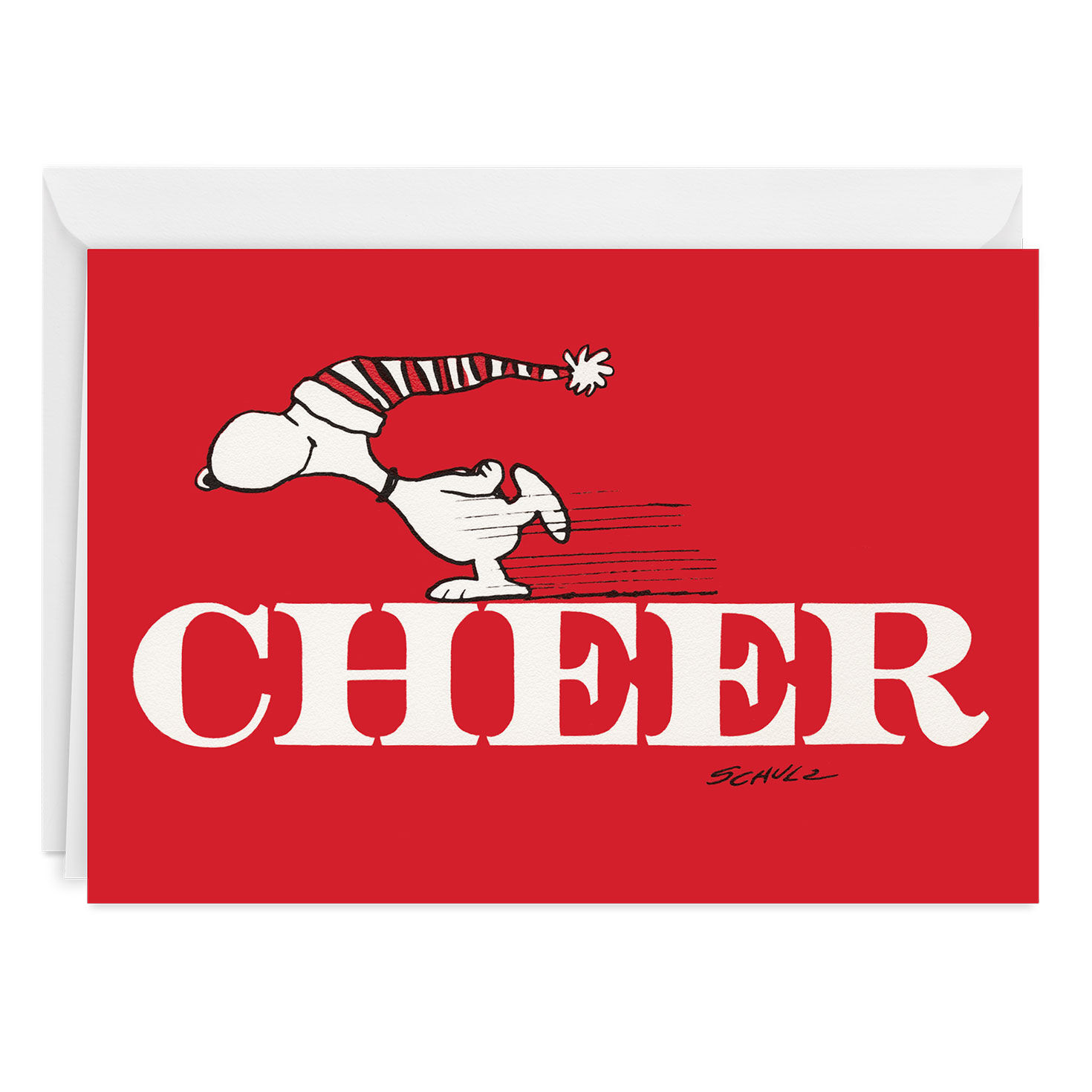Peanuts® Snoopy Cheer Custom Holiday Card
