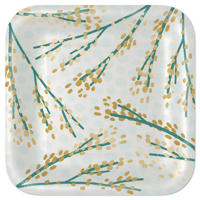 Festive Boughs and Berries Dessert Plates, Pack of 8