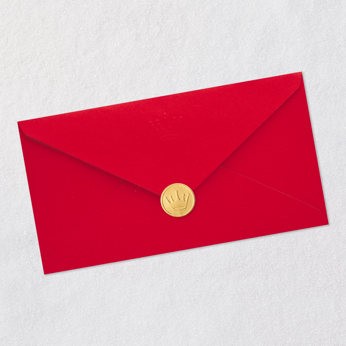 Gold Tree with Green Gems on Red Christmas Gift Card Holder Card Front with Envelope and Gold Seal image number 8