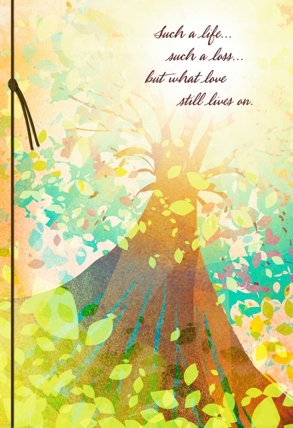 Peaceful Tree Sympathy Card