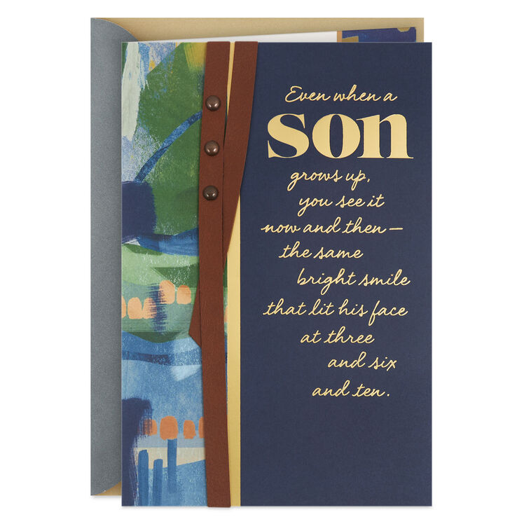 The Ways You've Grown Birthday Card for Son