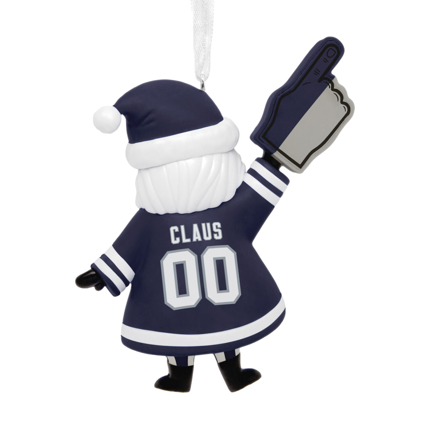 Dallas Cowboys Santa Fan Christmas Ornament back image number 6