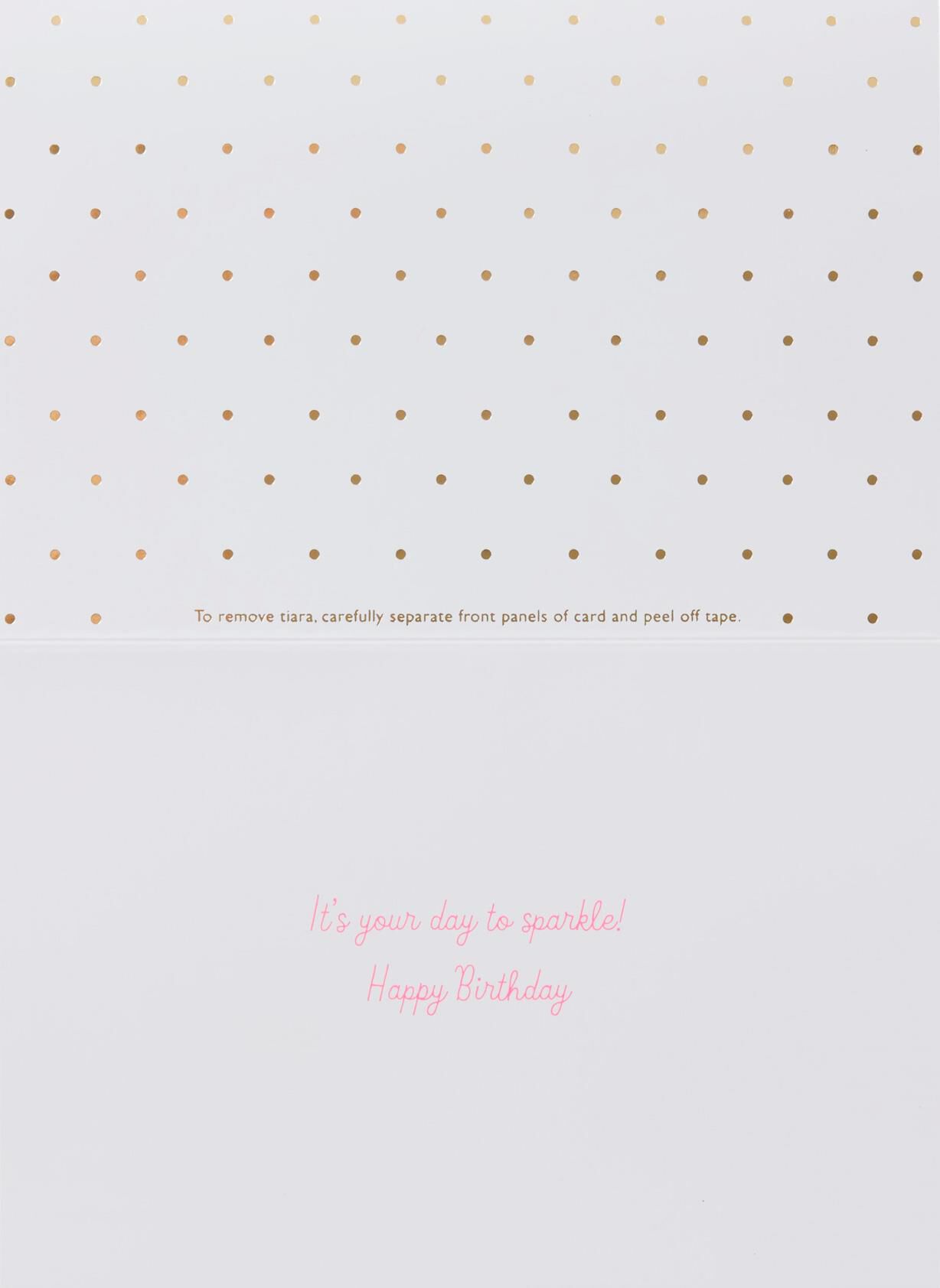 Princess Crown Birthday Card