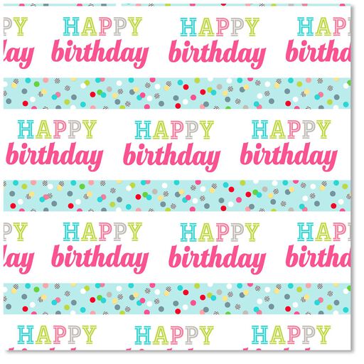 birthday wrapping paper hallmark