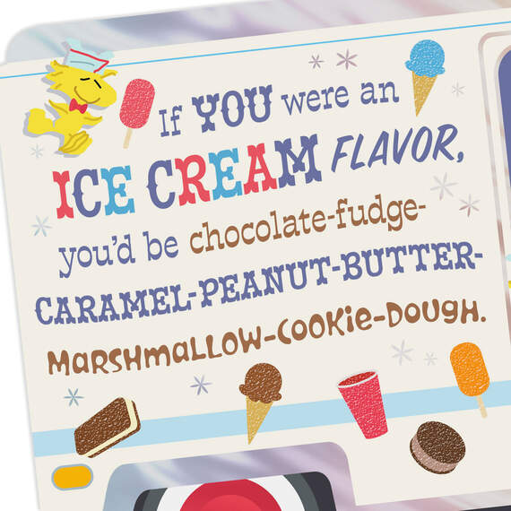 Peanuts® Snoopy Best Ice Cream Birthday Card, , large image number 4