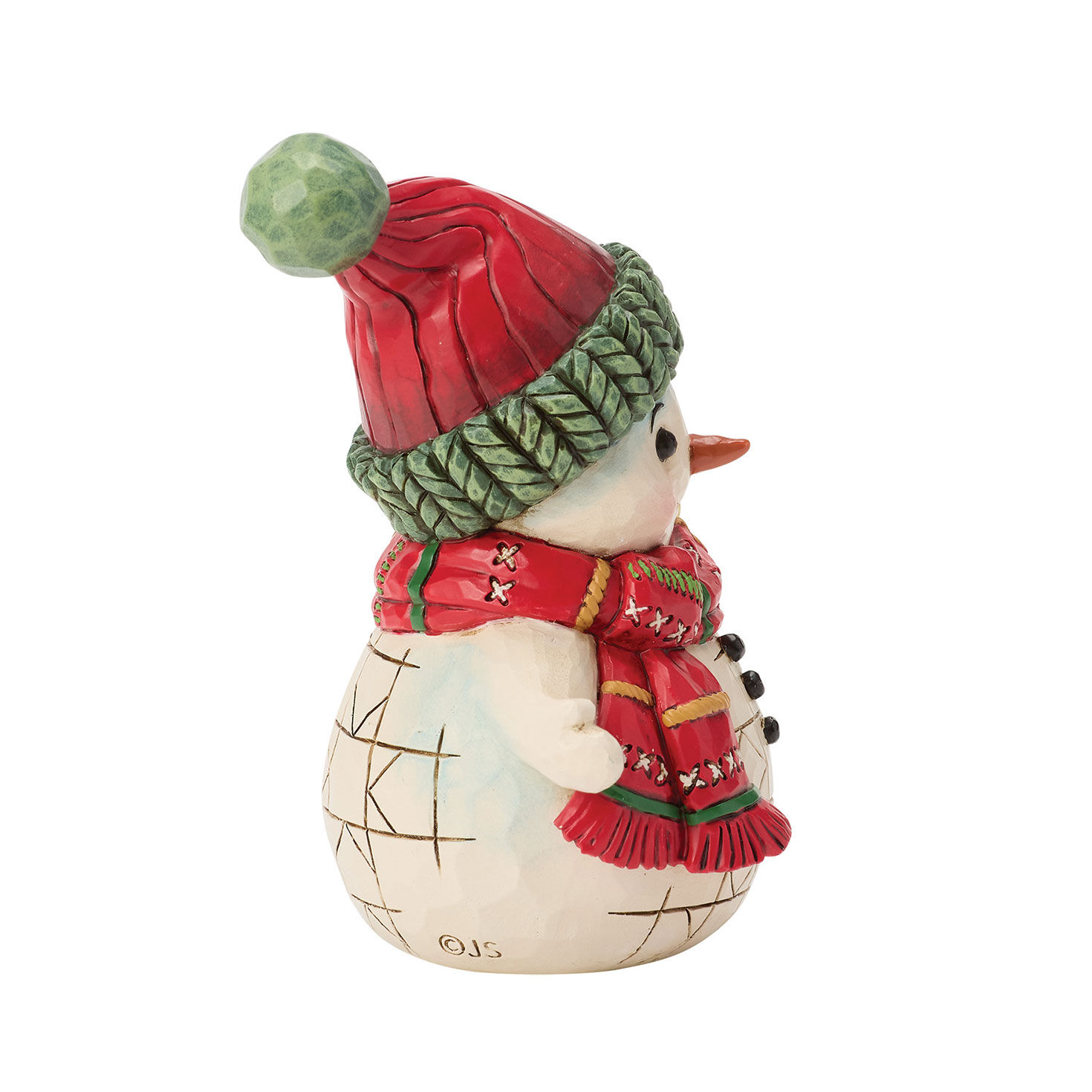 Mini Snowman With Bell Jim Shore Statue  image number 4