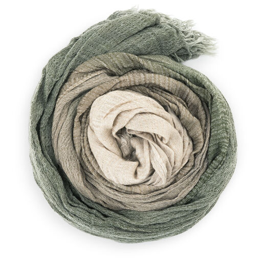 Green and White Ombre Faith Scarf, 