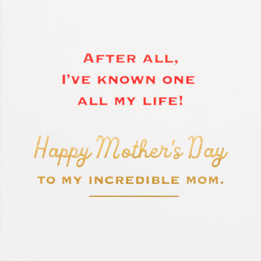 DC™ Wonder Woman™ Incredible Mom Mother's Day Card, 