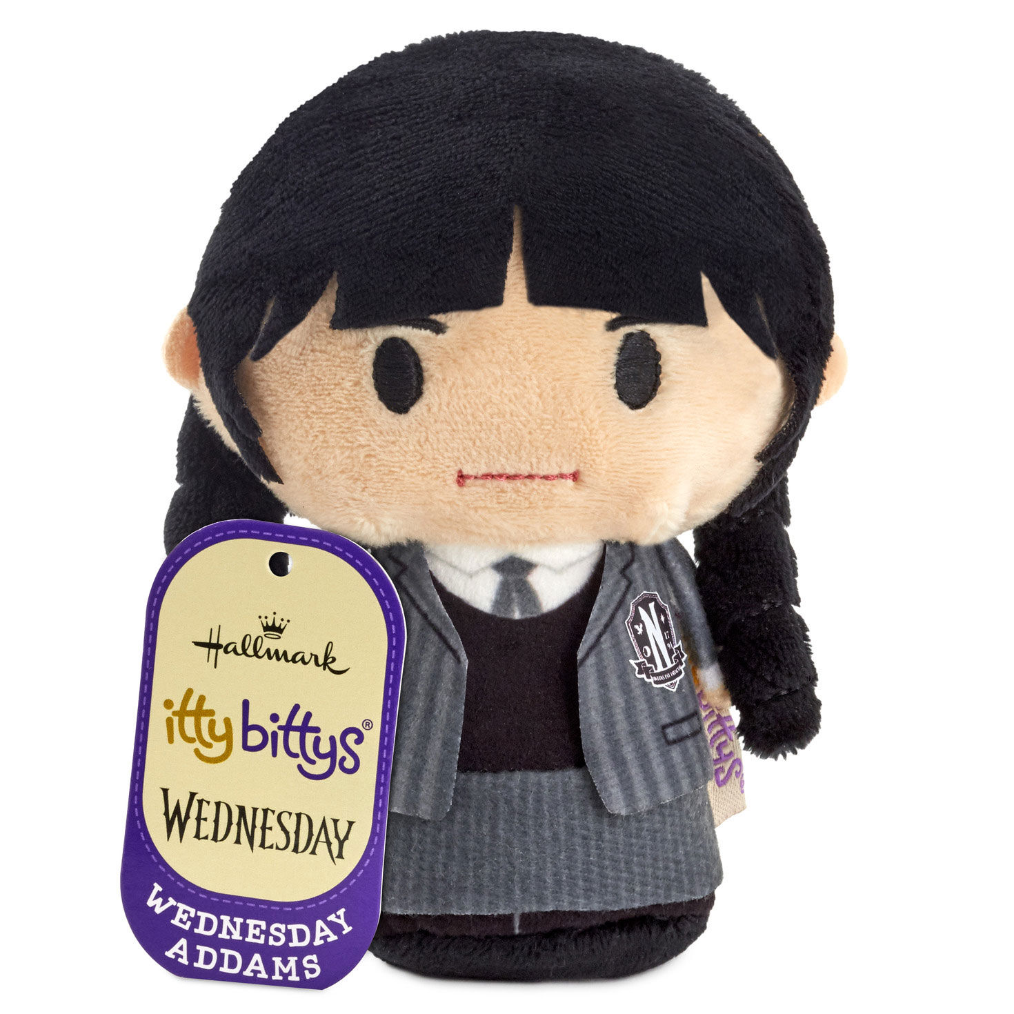 itty bittys&reg; Wednesday Addams Plush, , large image number 2