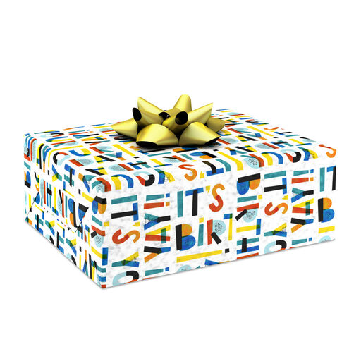 Yay It's Your Birthday Wrapping Paper, 17.5 sq. ft., 