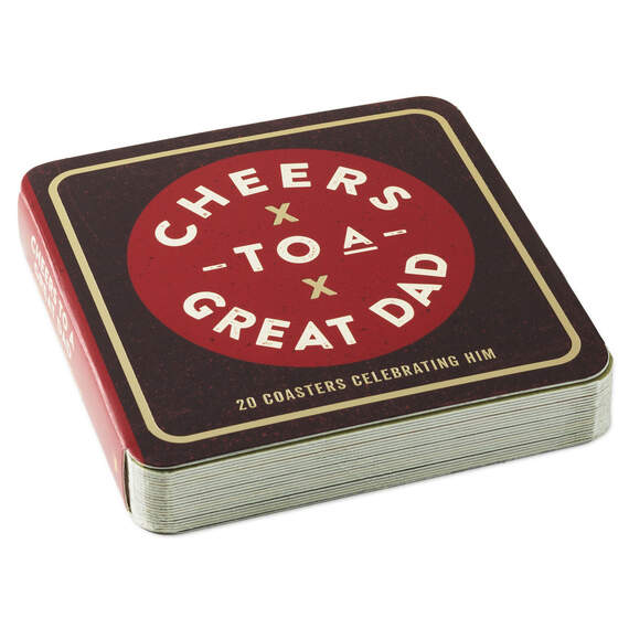 Cheers to a Great Dad Coaster Book, , large image number 1