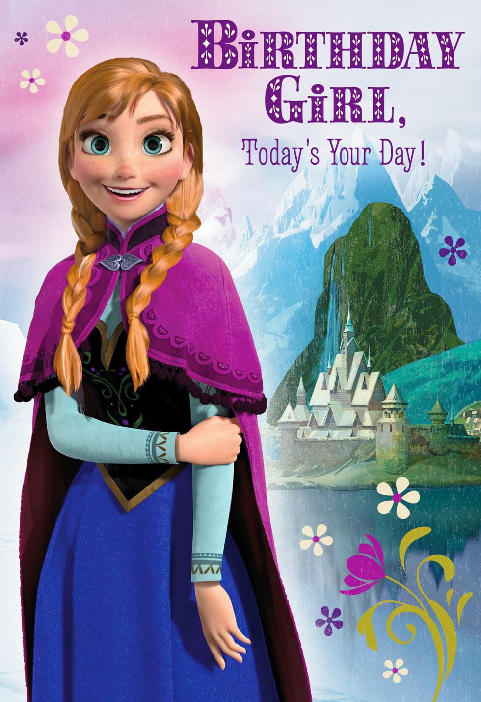 Disney Frozen Birthday Card With Stickers