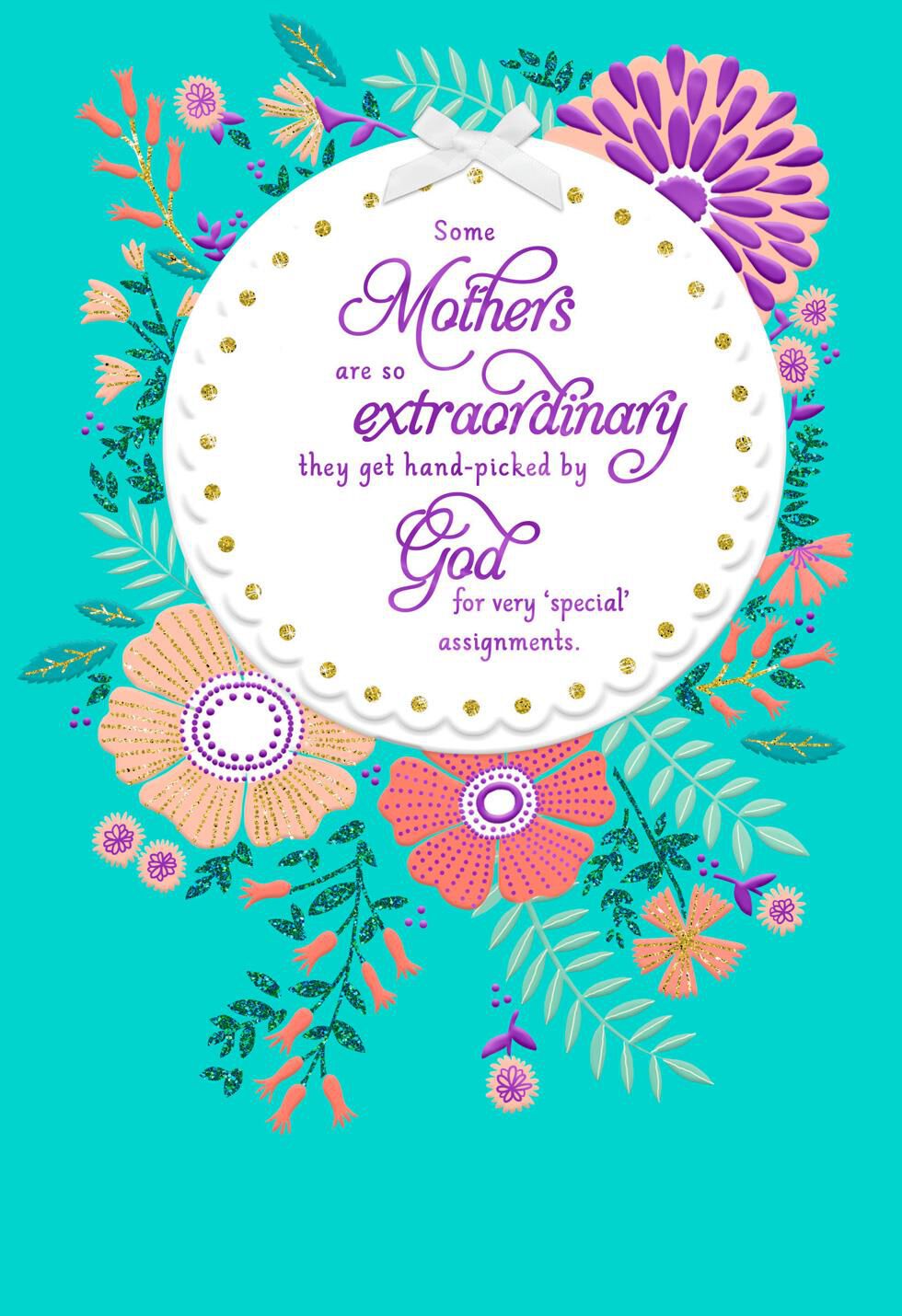 Hand-Picked by God Religious Mother's Day Card