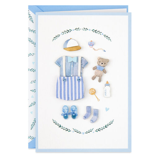 Sweet Celebration New Baby Boy Card, 