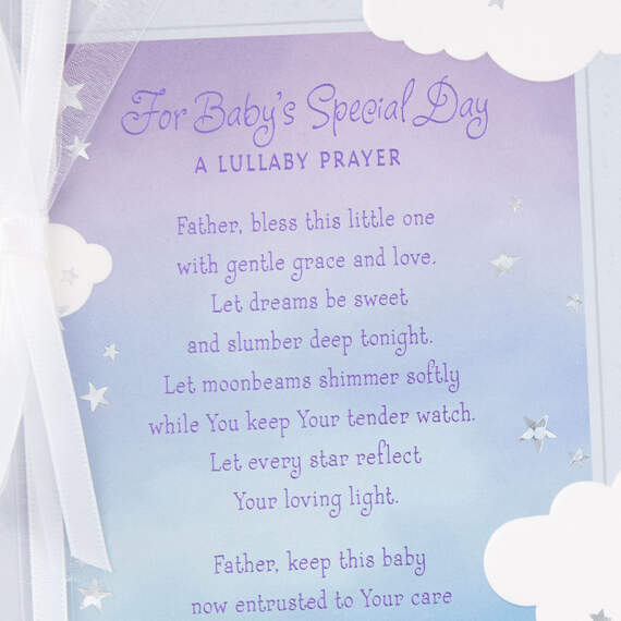 Sweet Baby Lullaby Prayer Baptism Card, , large image number 4