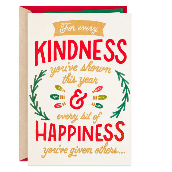 Appreciative of Your Kindness Christmas Card, , large image number 1