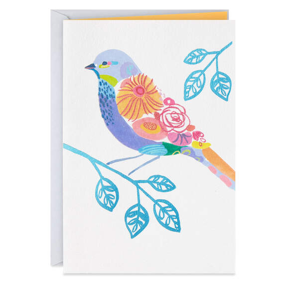 UNICEF Floral Bird Friendship Card, , large image number 1