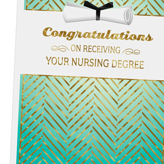 Nursing Degree Congratulations Graduation Card, , large image number 4