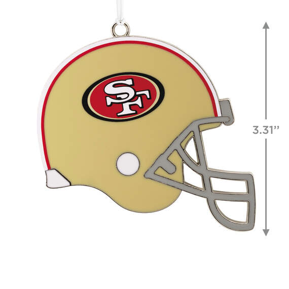 NFL San Francisco 49ers Football Helmet Metal Hallmark Ornament, , large image number 3