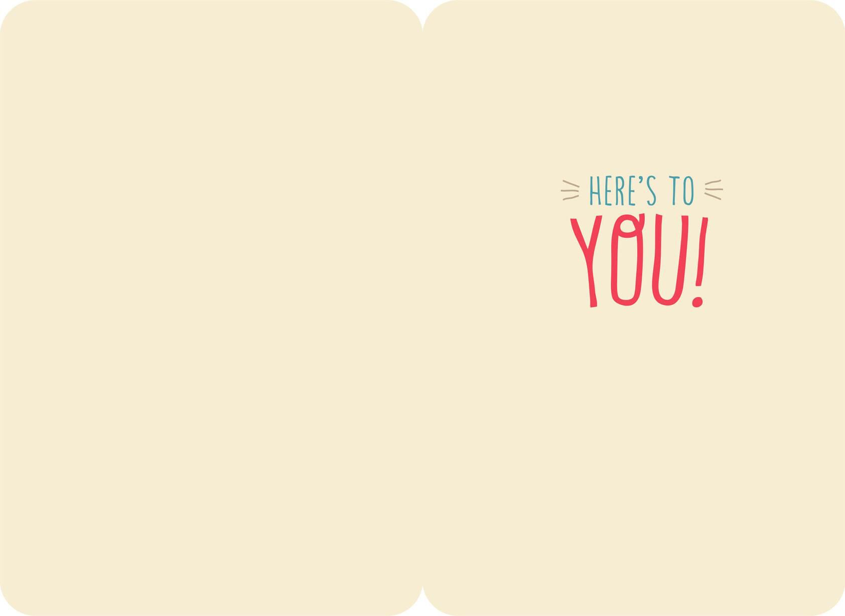 Here's to You Balloons Congratulations Card