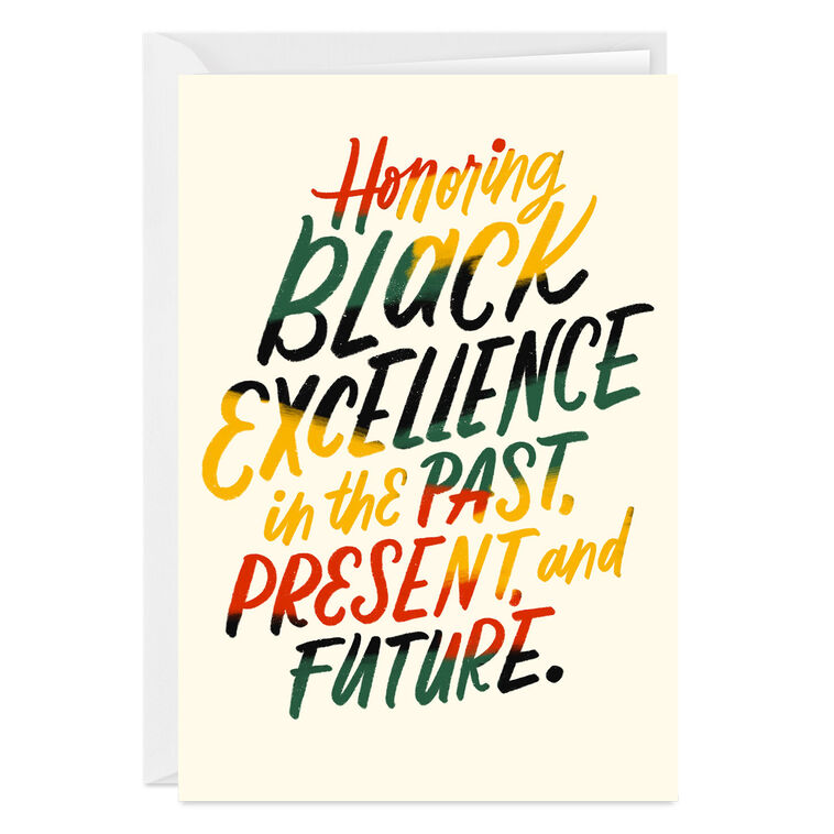 Honoring Black Excellence Custom Card