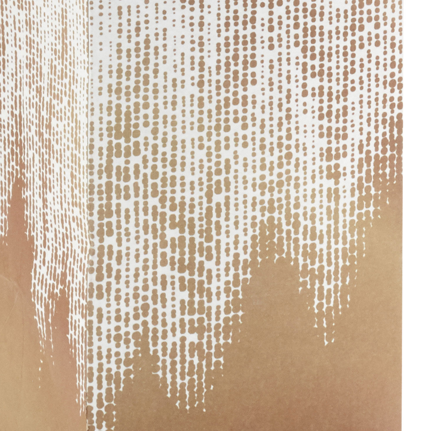 Kraft and White Chevron Large Holiday Wine Gift Bag Base/Side Detail image number 5