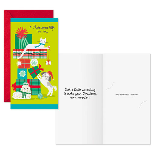 Just a Little Merrier Money-Holder Christmas Cards, Pack of 6, 