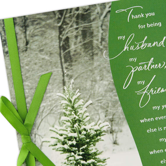 Thank You for Being My Everything Christmas Card for Husband, , large image number 4