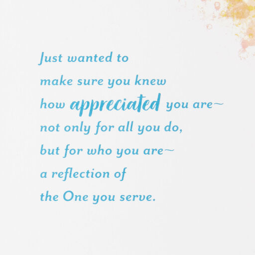 Your Ministry Makes a Difference Religious Clergy Appreciation Card, 