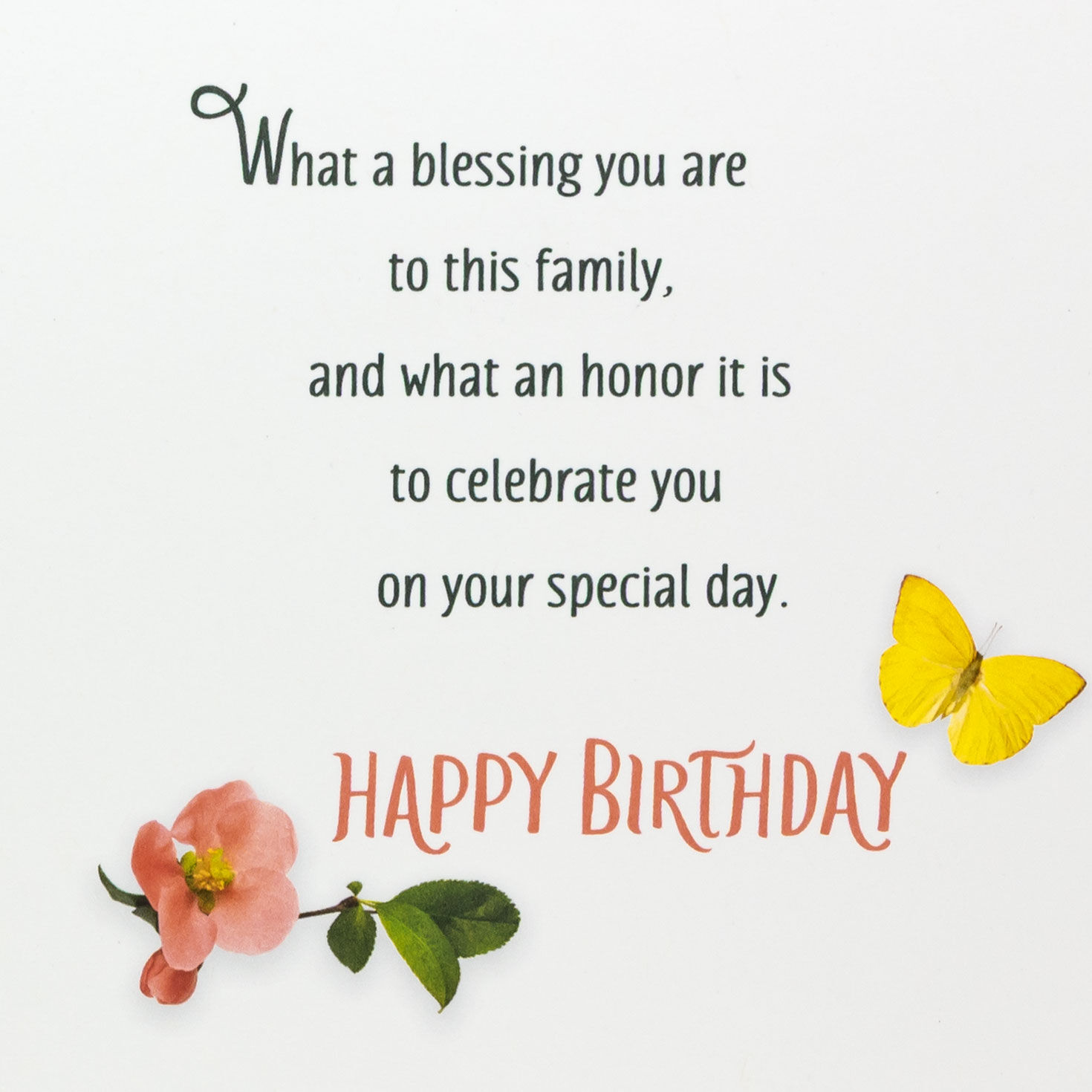Butterflies on Cake Great-Grandma Birthday Card sentiment image number 3