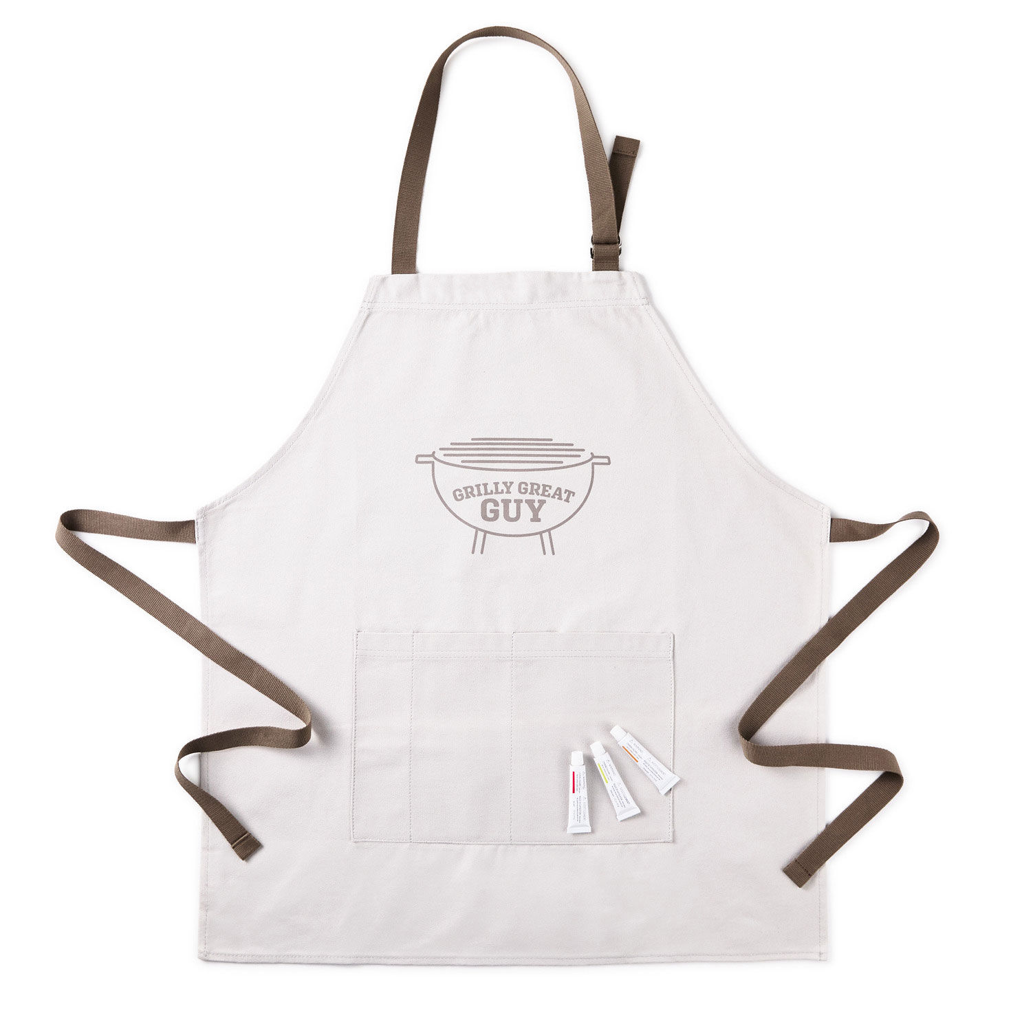 Grilly Great Guy Adult Apron Handprint Kit