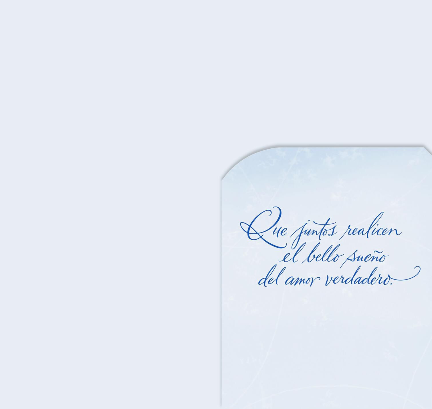 A Beautiful Life Spanish-Language Money Holder Wedding Card