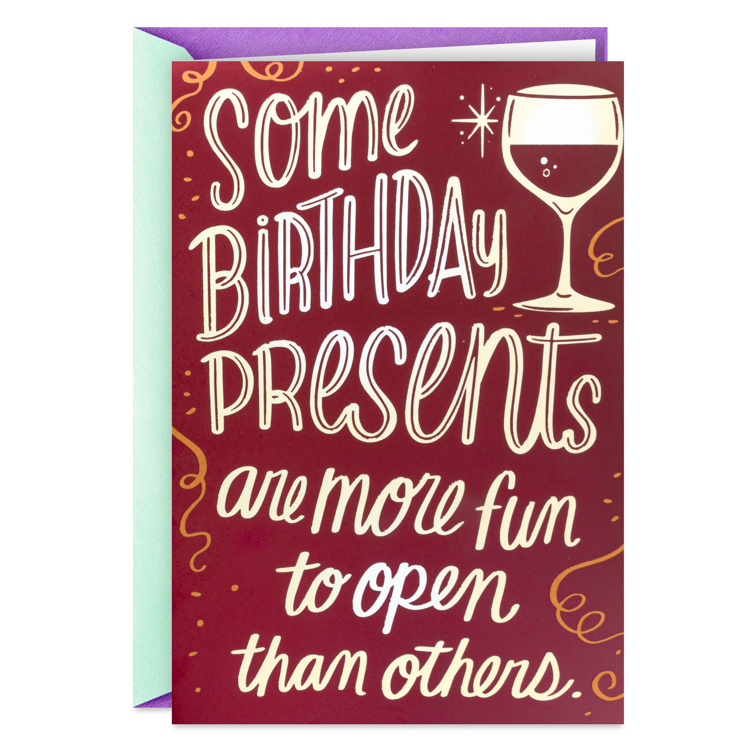 A Toast to You Wine Bottle Birthday Card