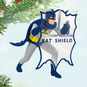 Batman With Bat-Shield Keepsake Ornament Hanging on tree image number 2