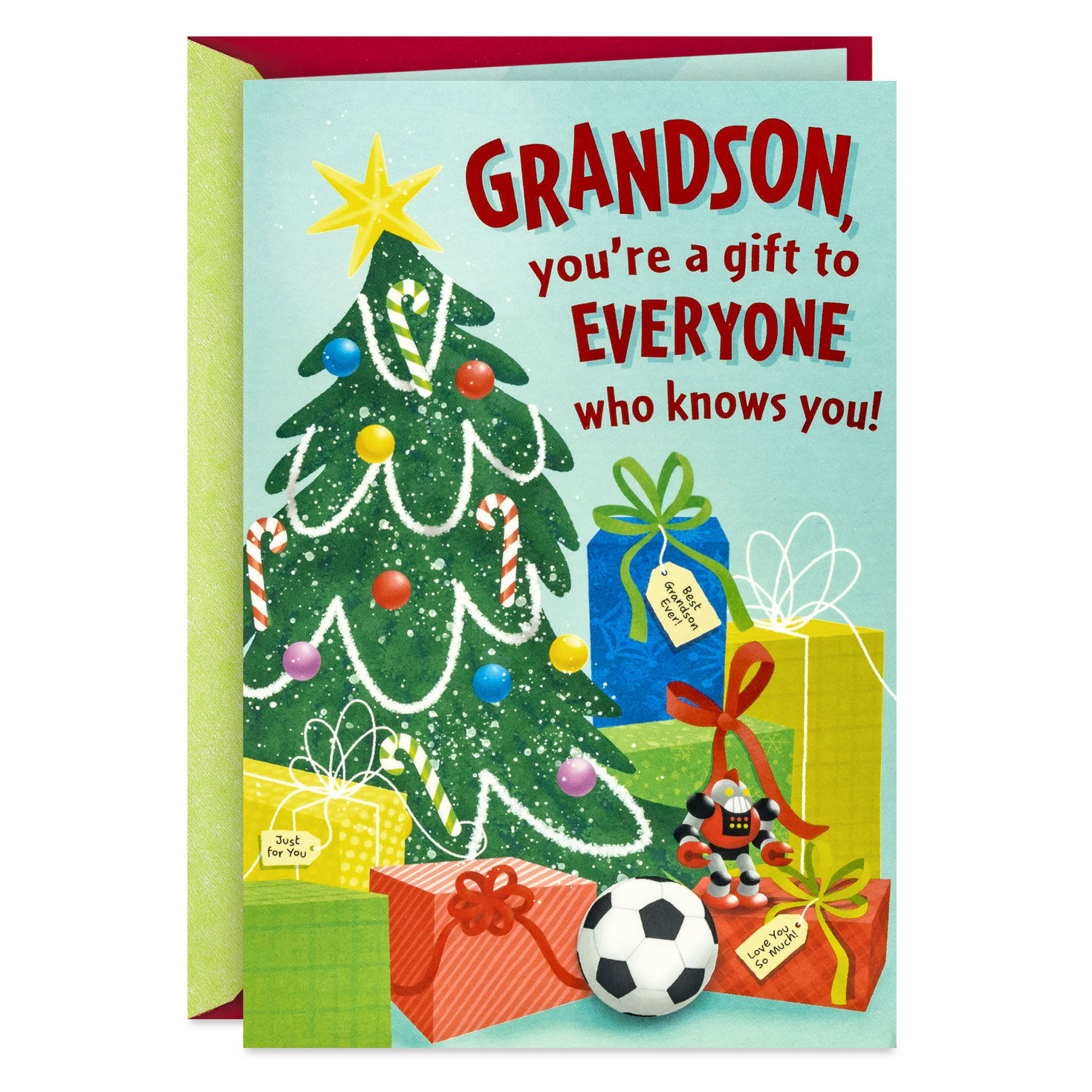 You're A Gift Pop-Up Christmas Card for Grandson