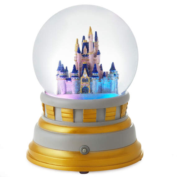 Walt Disney World 50th Anniversary Castle Snow Globe With Light and Sound, , large image number 3