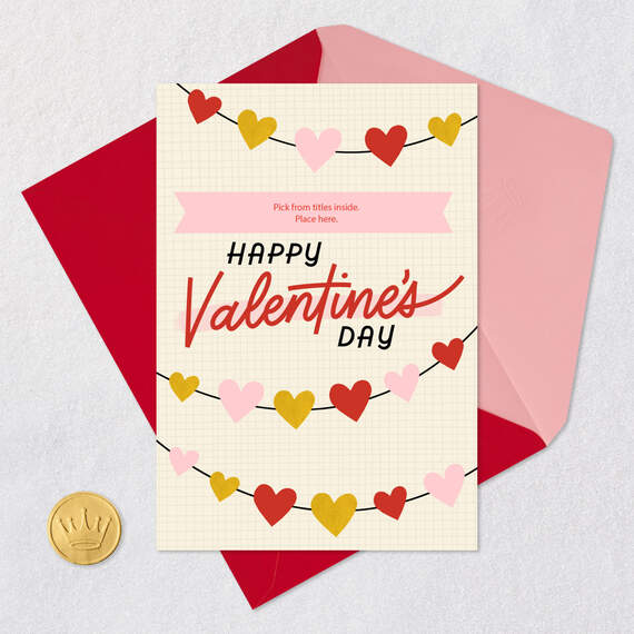 Glad We're Family Customizable Valentine's Day Card With Relative Stickers, , large image number 6