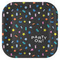 "Party On!" Geometric Shapes Dinner Plates, Pack of 8, , large image number 1
