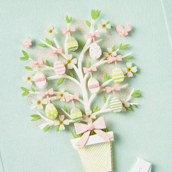 Bright and Beautiful Easter Egg Tree Easter Card, , large image number 4
